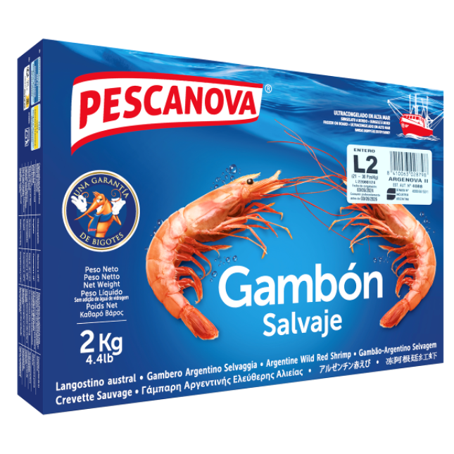 Packshot – Arg. Rotgarnelen